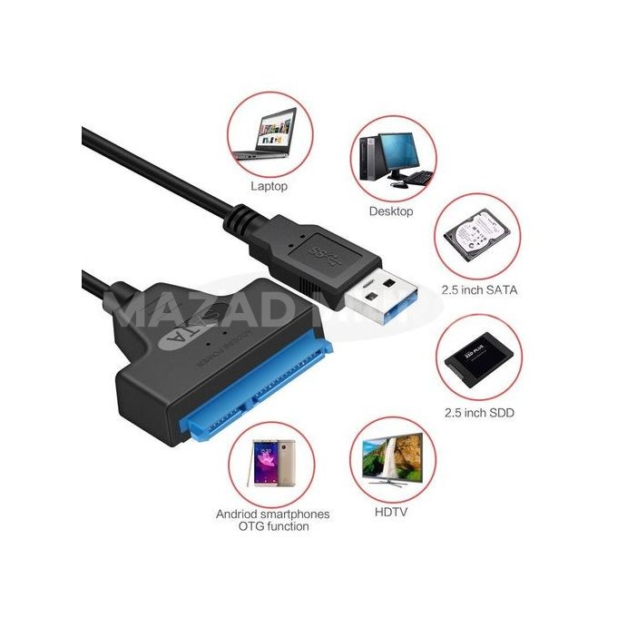 Adaptateur Disque Dur USB 3.0 vers 2.5 Sata-III