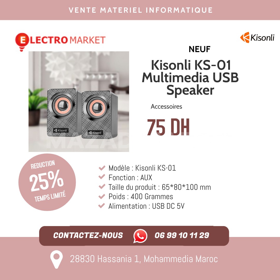 Kisonli KS-01 Multimedia USB Speaker