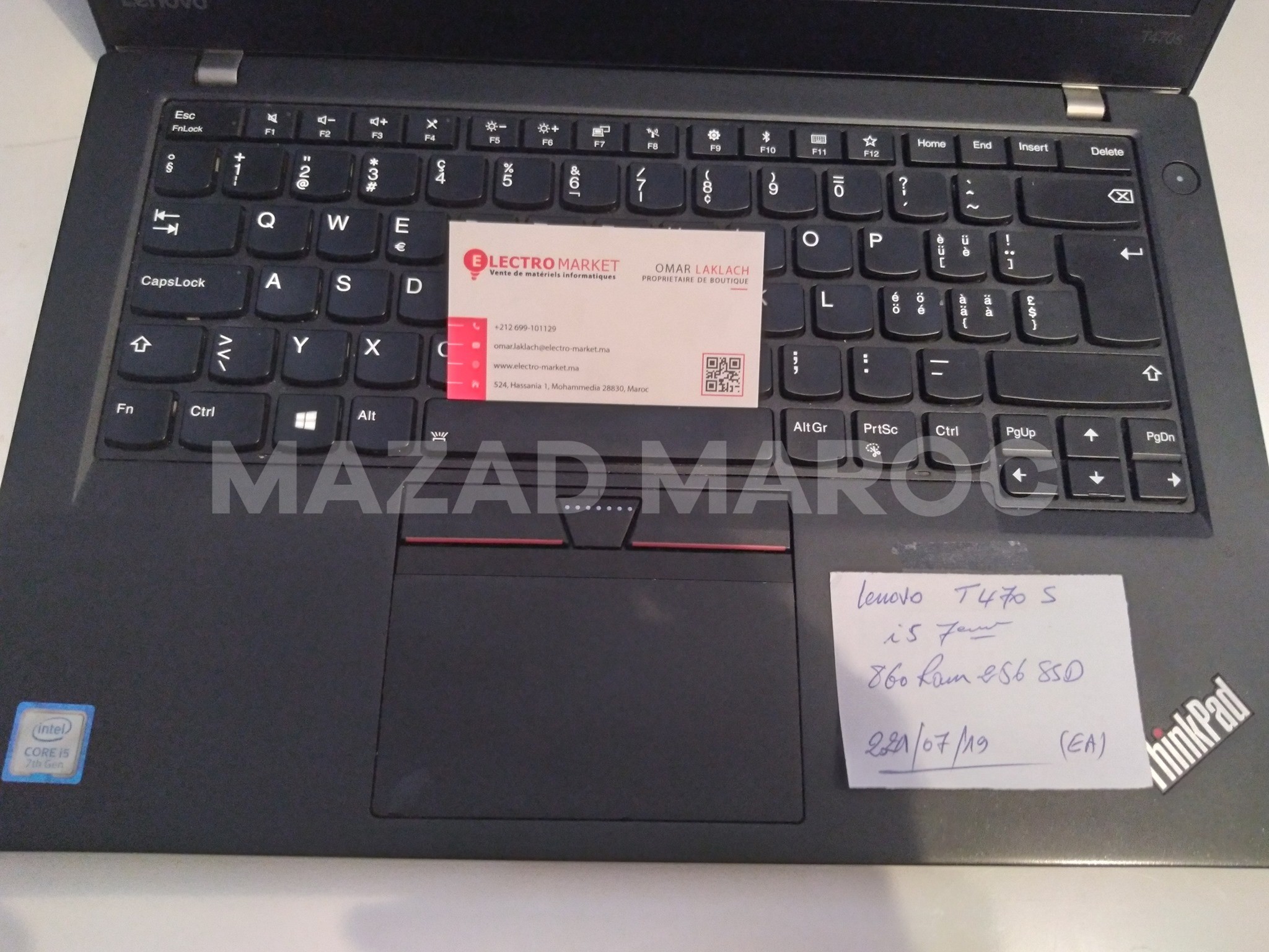 Vente des Lenovo ThinkPad T470s