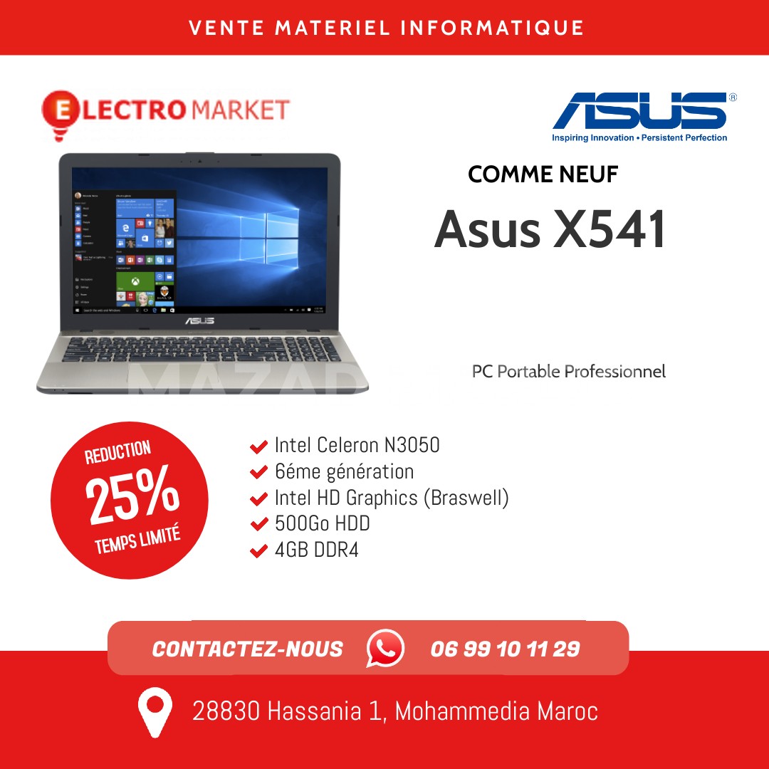 Asus X541 Intel Celeron N3050