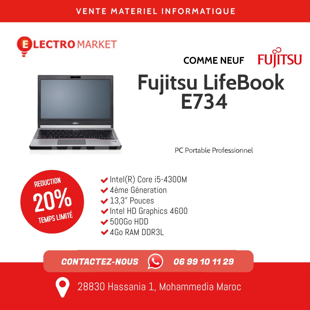 vente Fujitsu LifeBook E734
