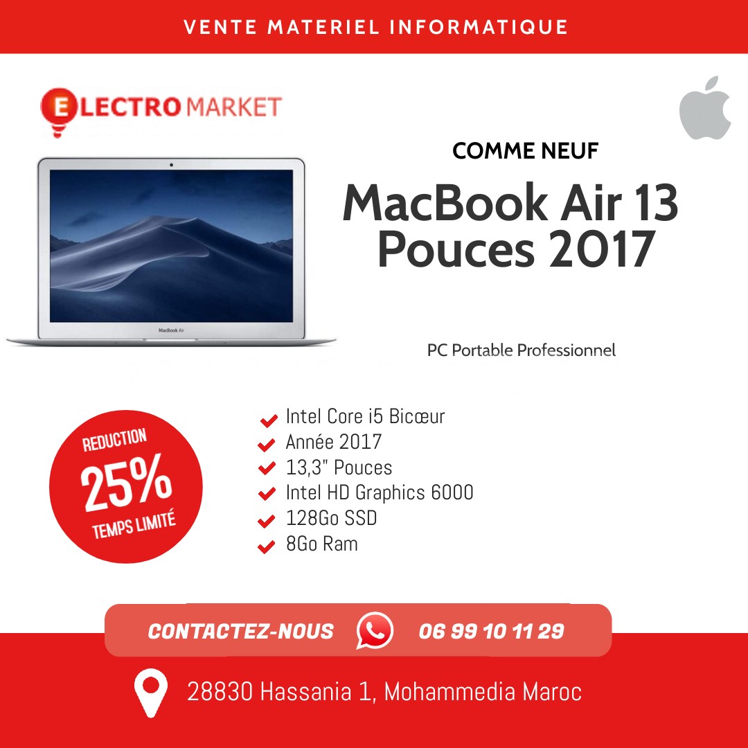 MacBook Air 13 Pouces 2017