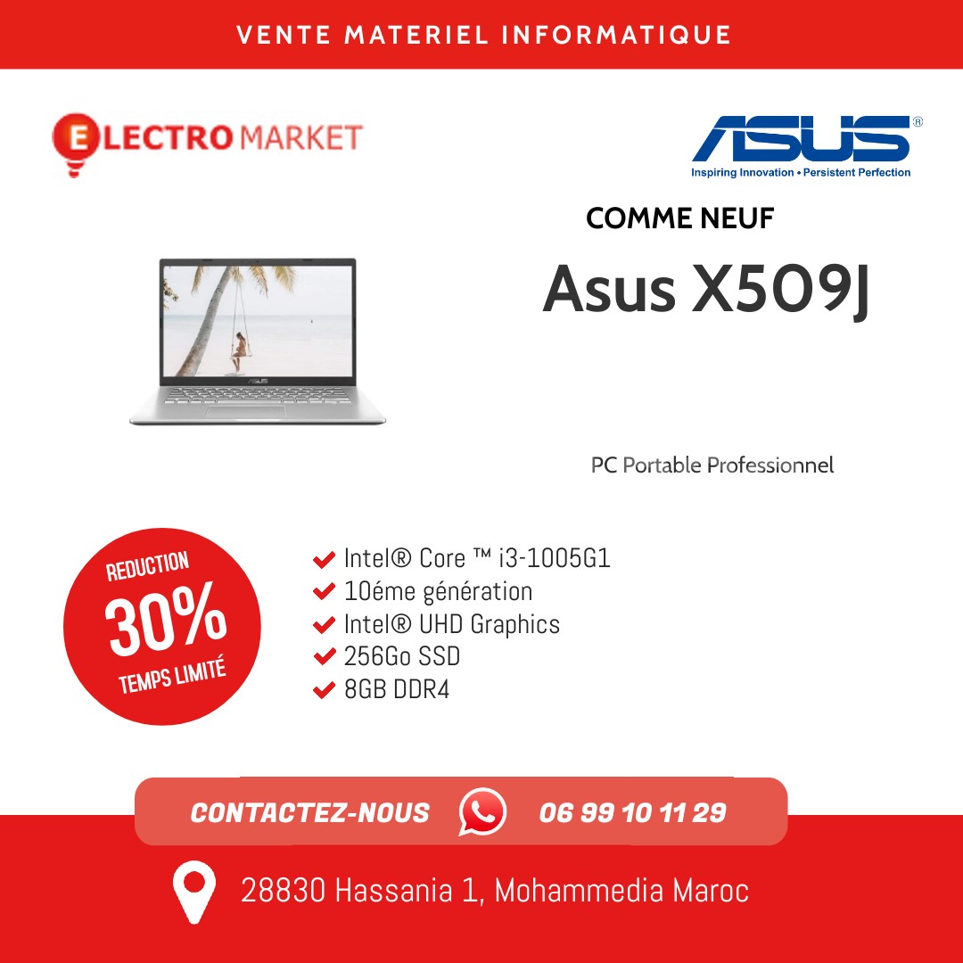 Asus X509J  Intel® Core ™ i3-1005G1