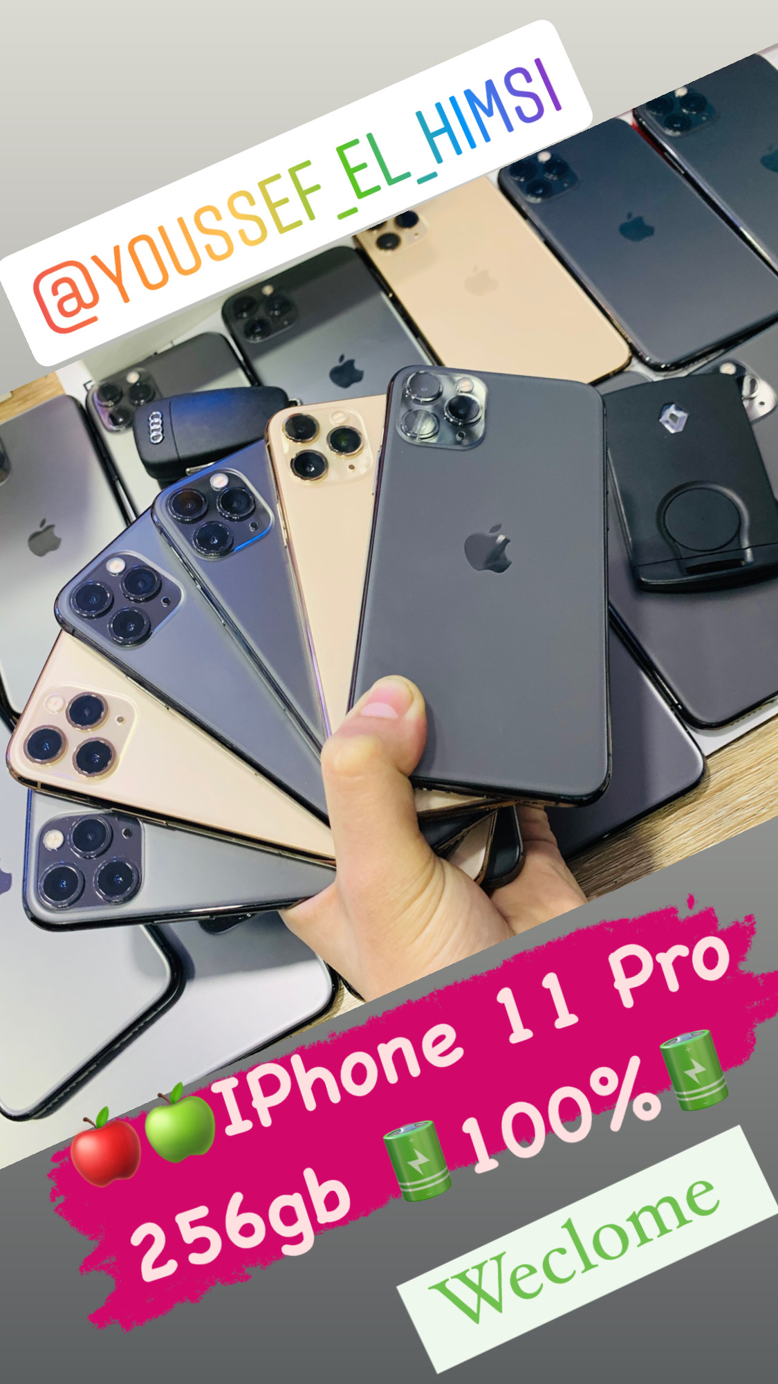 😍🤤🍎iPhone 11 Pro  128gb😍🤤🍎Welcome 📲🎉🛒🔋100 %🔋